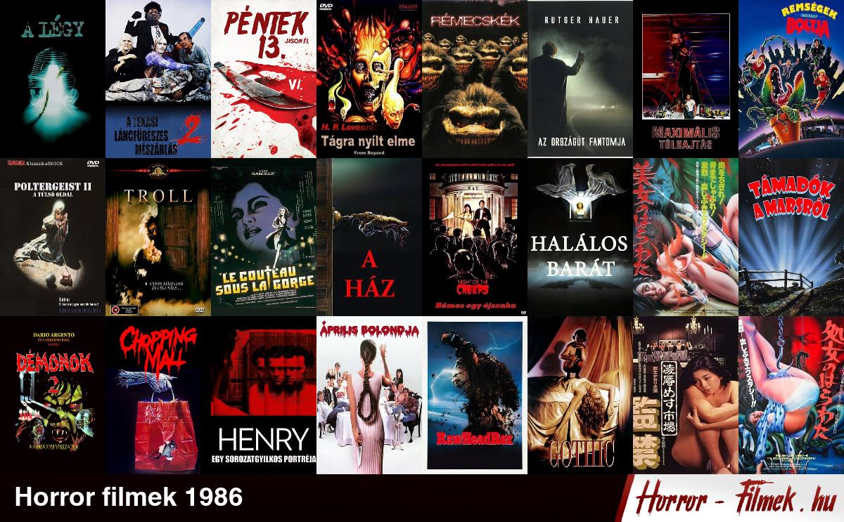 Horror filmek 1986